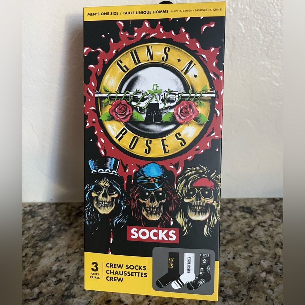 Guns N Roses Men’s Crew Socks